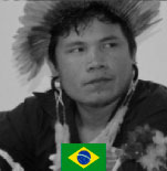 Líder indígena de Brasil.